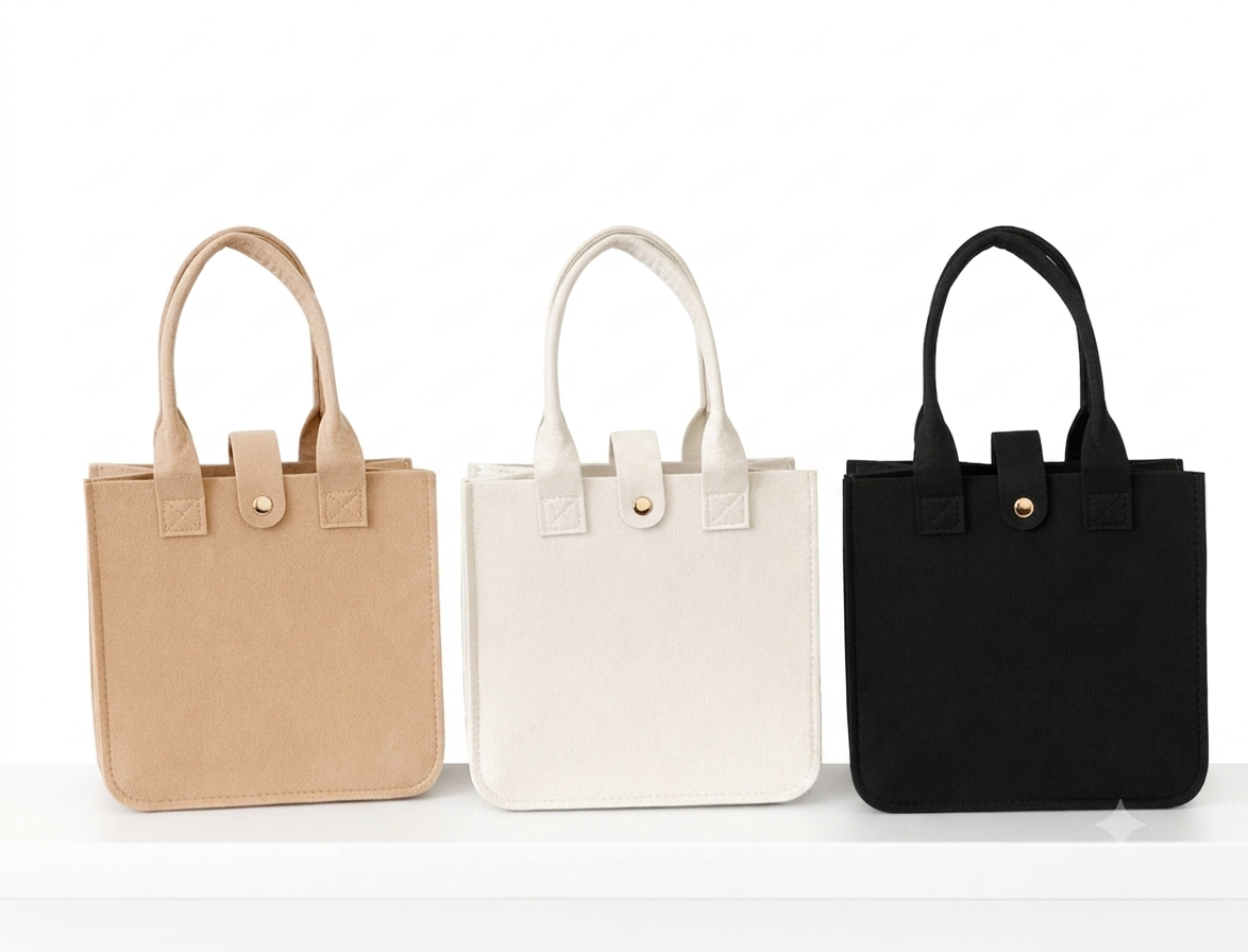 Felt snap bags