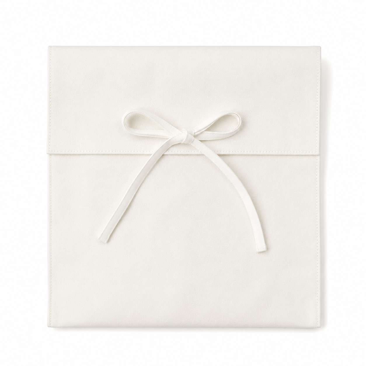10 x 10 suede white pouch