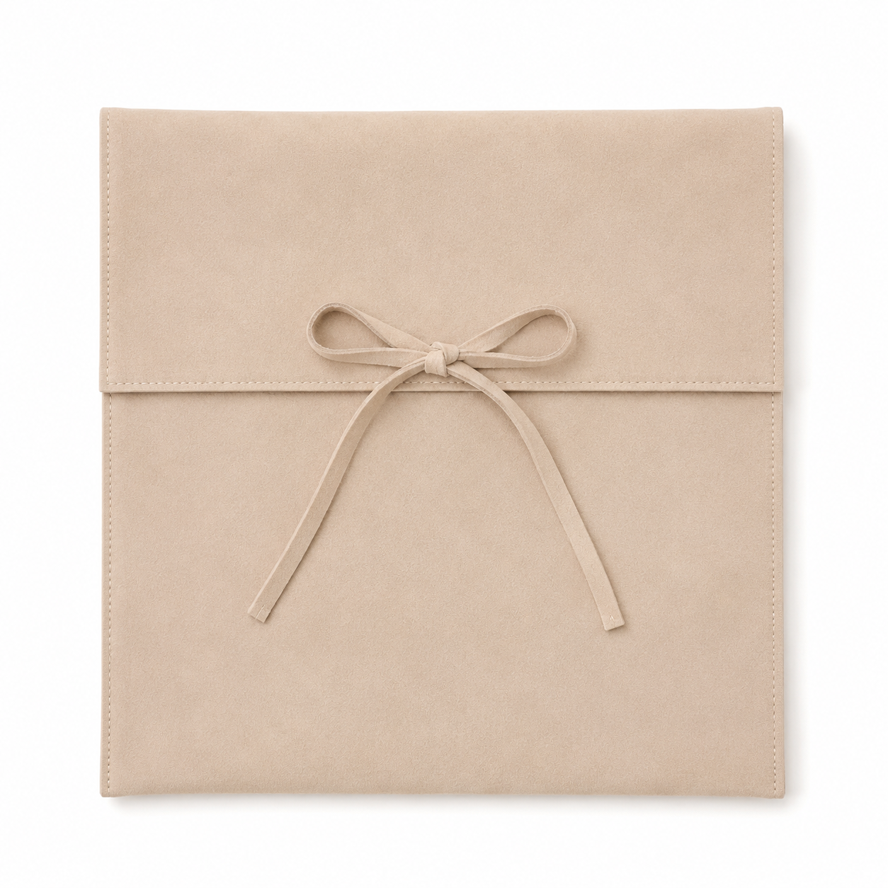 12 x 12 suede beige pouch