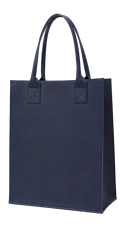 Navy leather bag