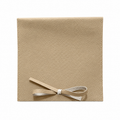 5 x 5 inch beige leather pouches