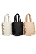 Felt ruffle bags