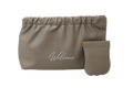 Grey Leather Welcome Pouches