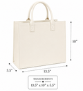 Ivory Leather Gift Bags