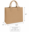Beige leather gift bags