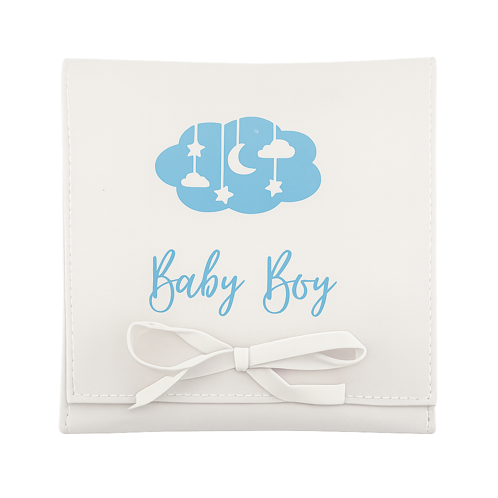 Baby boy suede pouch
