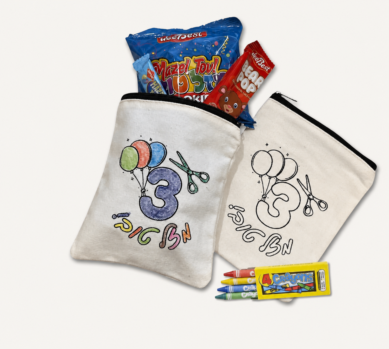 Canvas coloring Upsherin bag